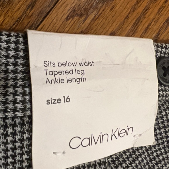 New Calvin Klein Gingham Check Pants - Picture 4 of 7